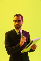 Poster - Handsome young businessman wearing formal suit