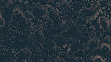 topographic contour map psychedelic brown abstract background. ultra high quality wallpaper