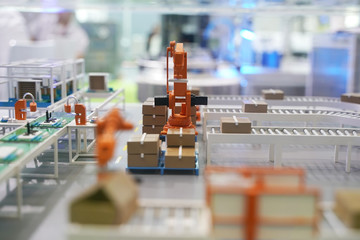 model of Robotic and Automation system control application on automate robot arm