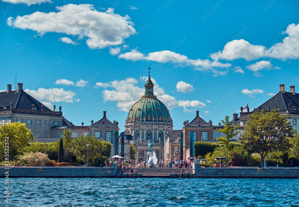 Obraz na płótnie Amalienborg is Palace Complex in Copenhagen. w salonie