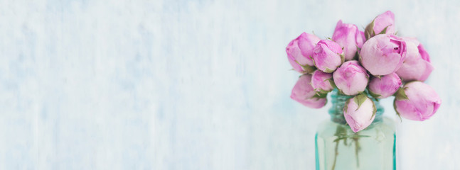 Wall Mural - Rose background - banner - web header template - website simple design