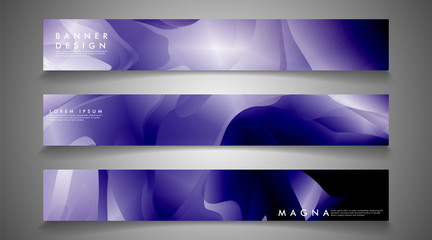 collection of banner sets. background gradient irregular blue waves. vector illustration of eps 10