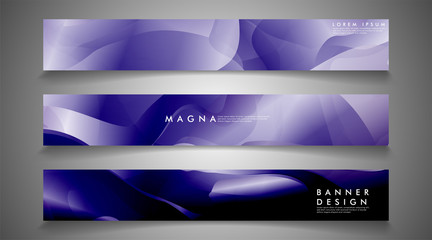 collection of banner sets. background gradient irregular blue waves. vector illustration of eps 10