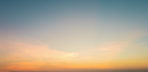 Wall Mural - twilight sky with cloud at sunset abstract background