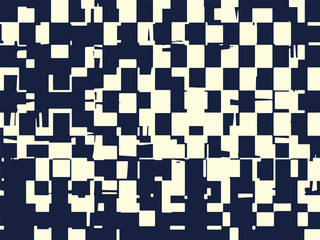 Poster - Abstract grunge vector background. Monochrome composition of irregular graphic elements.