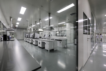 Drug manufacturing laboratory equipment.