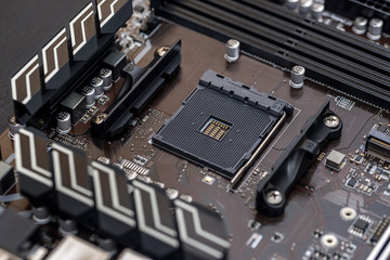 hardware motherboard electronic cpu technology .Close up