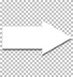 © theerakit - white arrow icon on transparent background. flat style. white arrow icon for your web site design, logo, app, UI. arrow symbol. arrow sign.