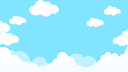 Wall Mural - abstract kawaii colorful sky background. soft gradient pastel comic graphic. concept for children an