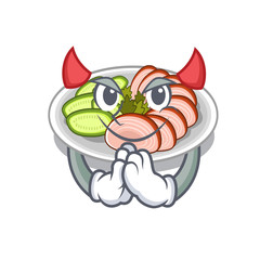 Sticker - Devil peking dunking fried in mascot pan