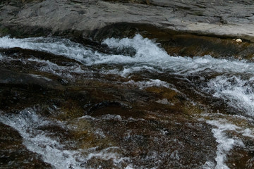 Wall Mural - water on rocks