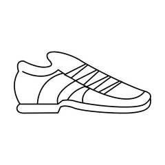 Poster - footwear shoes fashion style cartoon in black and white