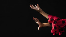 Flamenca Hands Moving With Copy Space