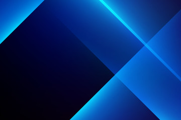 Wall Mural - blue light line shape abstract graphic on dark background.