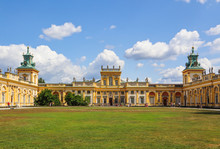 Royal Wilanow Palace In Warsaw. Residence Of King John III Sobieski. Poland. August 2019