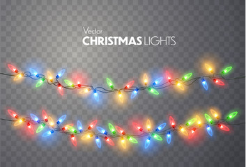 Poster - Christmas lights. Xmas String