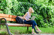 © be free - Study outdoors. Woman student work with notebook. Learn study explore. Modern student life. Regular student. Surfing internet. Girl adorable student with laptop and coffee cup sit bench in park