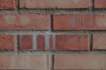 Aufkleber - Beautiful old red brick wall background texture.
