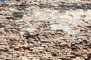 Aufkleber - Beautiful old yellow brick wall background texture.