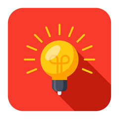 Wall Mural - innovative idea modern stylish icon with light bulb