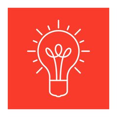 Wall Mural - innovative idea modern stylish icon with light bulb