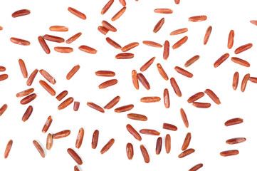 Sticker - Scattered seeds of raw dry brown rice