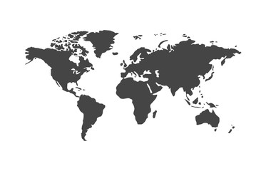 Poster - World map icon. Vector illustration.