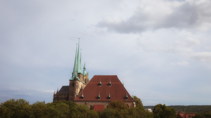 Wall Mural - Erfurt in Thuringia. Inner City of the old German City