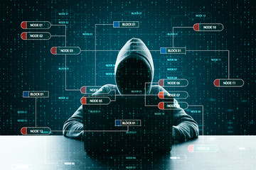 Poster - Hacker using creative big data interface