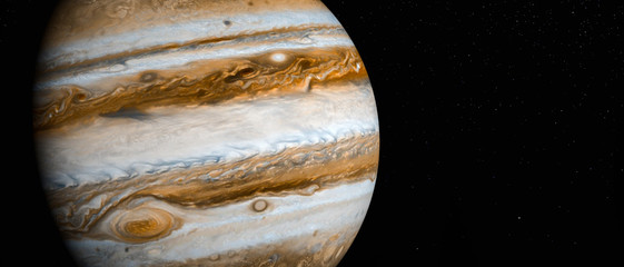 Wall Mural - the planet jupiter (3d rendering.this image elements furnished by nasa)