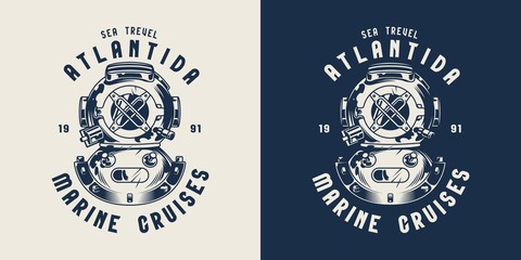 Sticker - Vintage nautical emblem