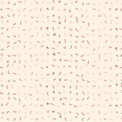 Poster - Eye-catching abstract patterns design with beige background. Website background.