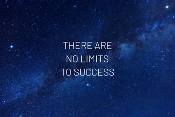 Wall Mural - Inspirational quotes - There are no limits to success.