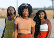 © Pixels in Colour - Portrait of three women with black hair