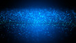 Digital technology background. Network with glowing light blue dots structure. Big data cloud, 3d illustration. Blockchain network concept. Futuristic data flow.