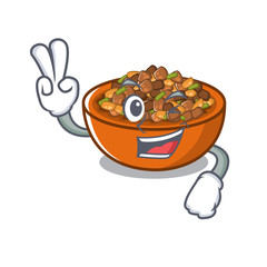 Poster - Two finger kung pao chicken in a mascot