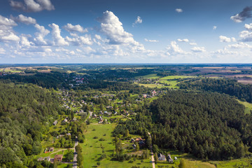 Wall Mural - Summer afternoon in countryside of Latvia.