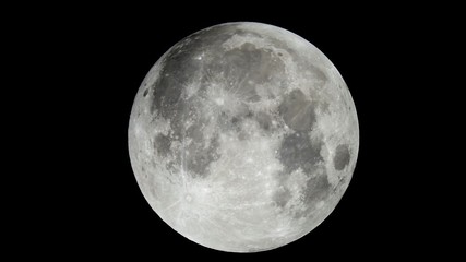 full moon taken at the telescope