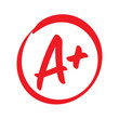 Vector A Plus Red Grade Mark