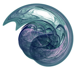 Leinwandbilder - An abstract computer generated modern fractal design. Abstract fractal color texture. Digital art. Abstract Form & Colors.