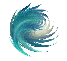 Leinwandbilder - An abstract computer generated modern fractal design. Abstract fractal color texture. Digital art. Abstract Form & Colors.