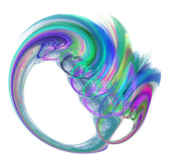Leinwandbilder - An abstract computer generated modern fractal design. Abstract fractal color texture. Digital art. Abstract Form & Colors.