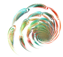 Leinwandbilder - An abstract computer generated modern fractal design. Abstract fractal color texture. Digital art. Abstract Form & Colors.