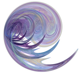 Leinwandbilder - An abstract computer generated modern fractal design. Abstract fractal color texture. Digital art. Abstract Form & Colors.