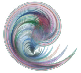 Leinwandbilder - An abstract computer generated modern fractal design. Abstract fractal color texture. Digital art. Abstract Form & Colors.