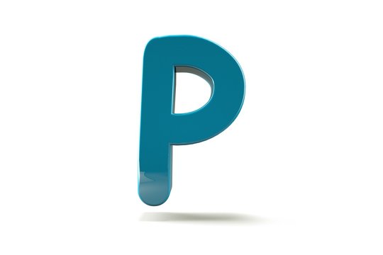 3d letter collection.letter P