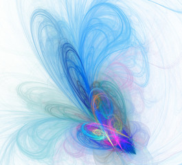 Leinwandbilder - An abstract computer generated modern fractal design. Abstract fractal color texture. Digital art. Abstract Form & Colors.