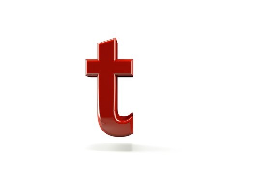 3d letter collection with white background