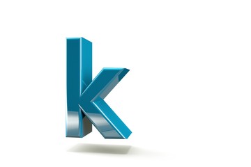 Fototapete - 3d letter collection with white background
