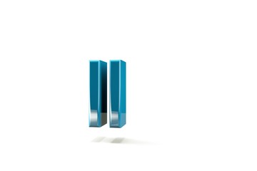Fototapete - punctuation marks. with background, 3d image